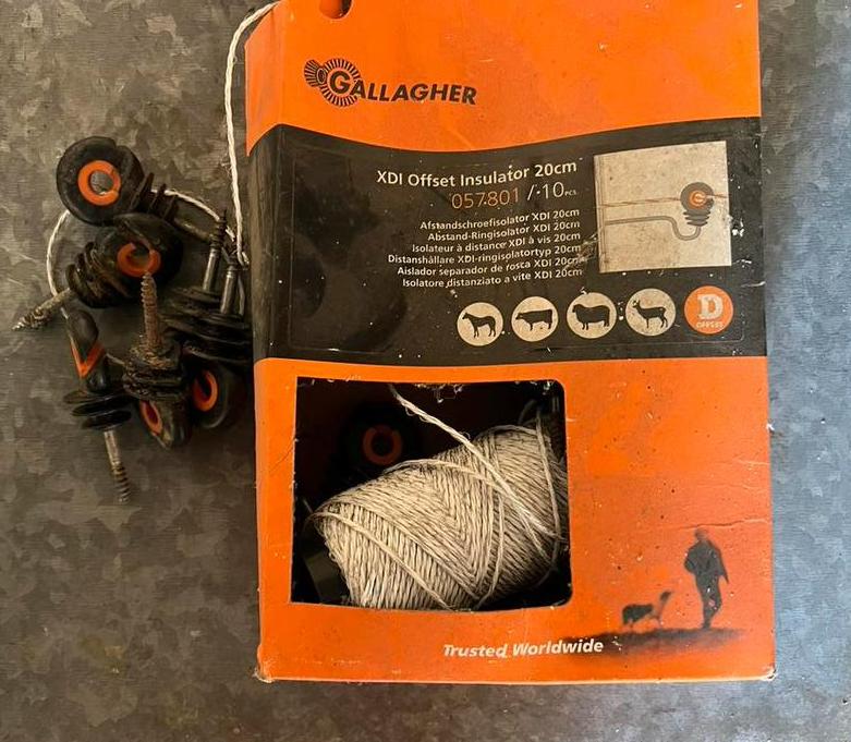 Electrische draad voor afsluiting met geisoleerde haken, Dieren en Toebehoren, Stalling en Weidegang, Weidegang