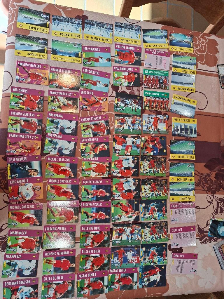 Panini France 98 Mondial 98 – Belgische selectie + stadions, Envoi, Utilisé, Plusieurs images
