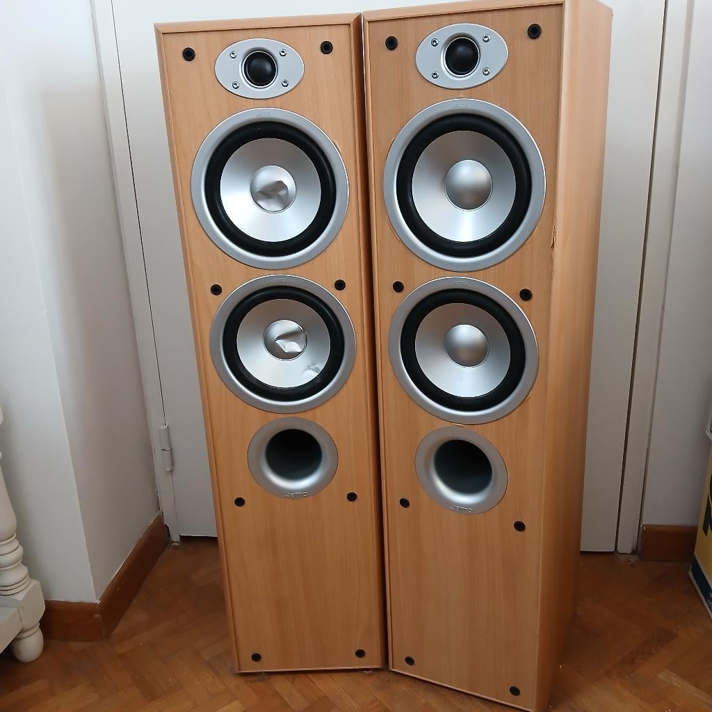 Jamo E 350 speakerset – goede staat – direct beschikbaar, 60 à 120 watts, Enlèvement, Utilisé, Haut-parleurs Frontaux, Arrière ou Stéréo