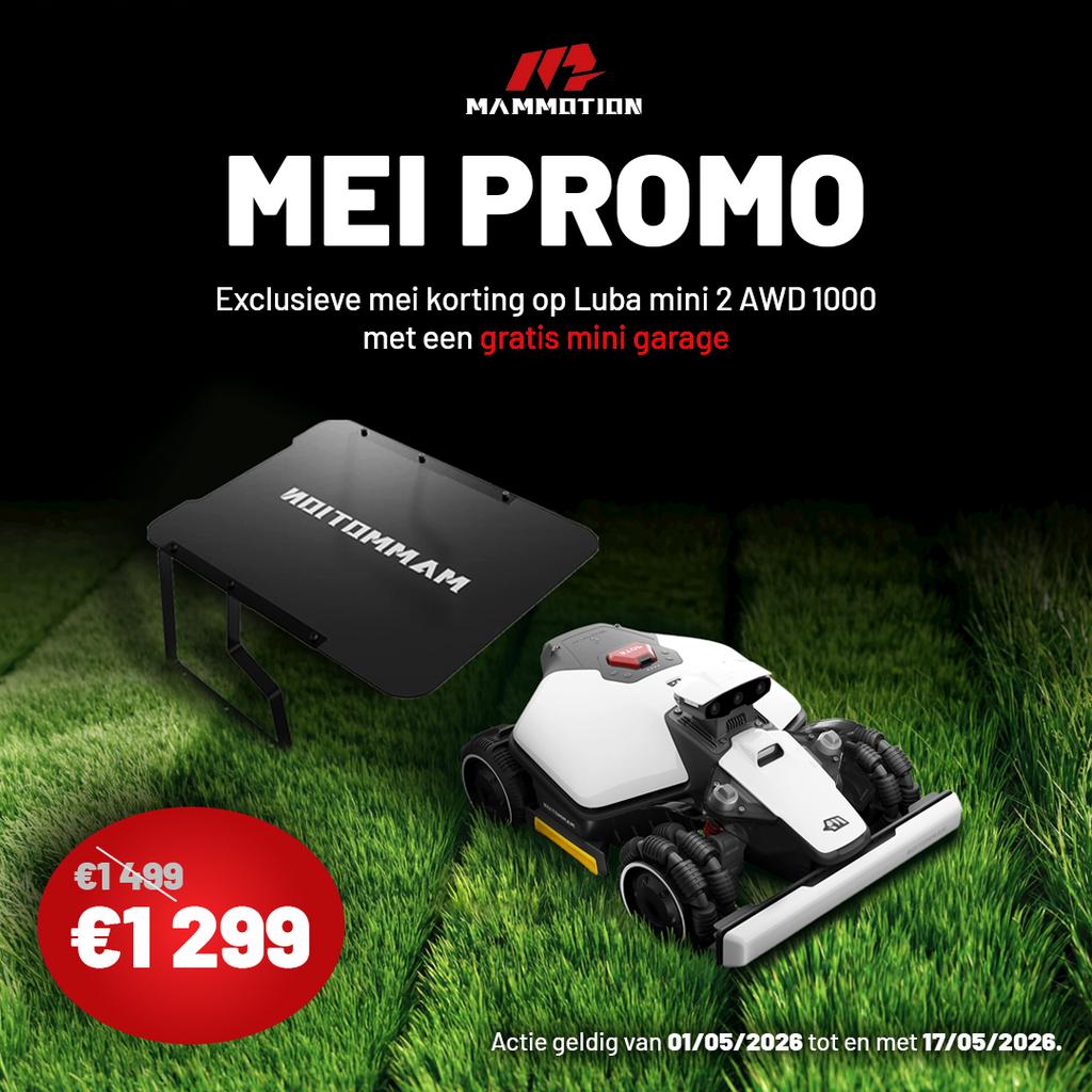 Mammotion robotmaaier actie t/m 17 mei, Enlèvement, Neuf, 40 à 49 cm, Tondeuses à gazon sur batterie