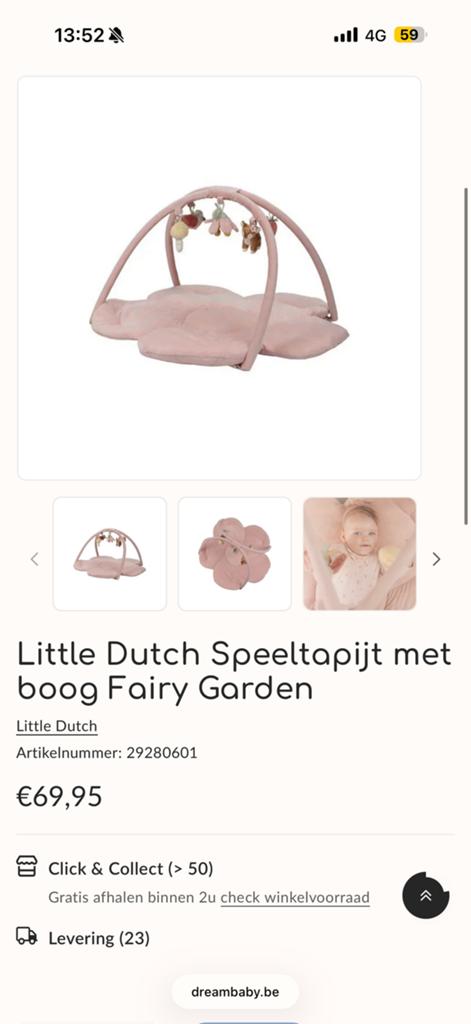 Nieuw Little Dutch Speeltapijt met boog, Enlèvement, Comme neuf