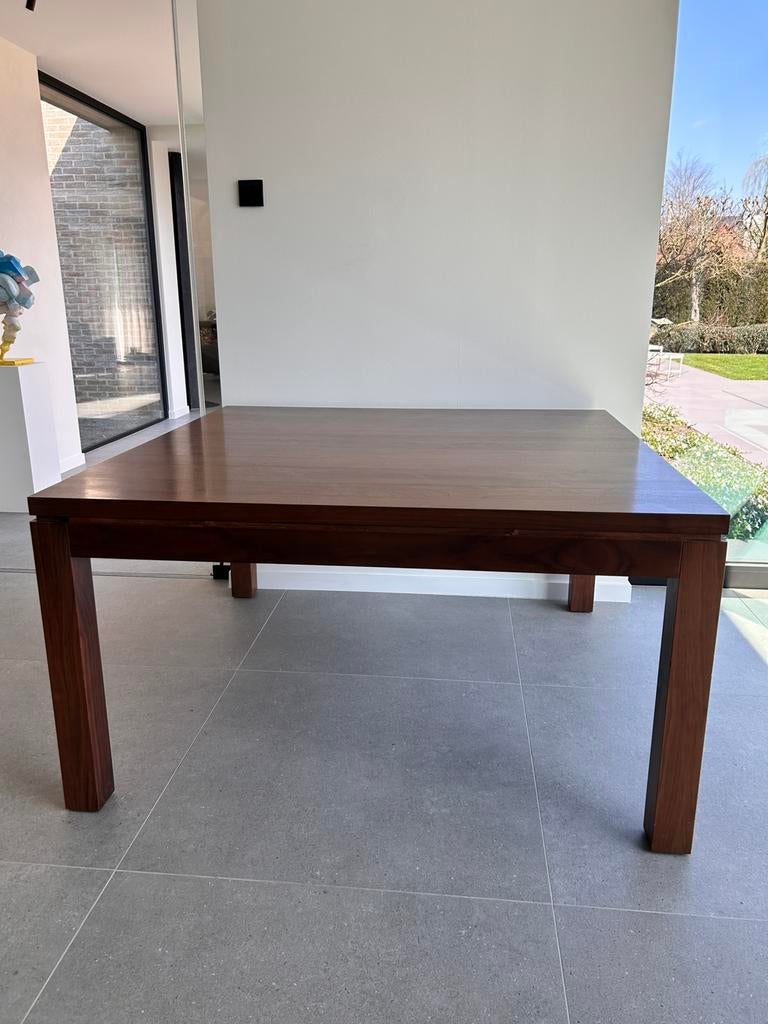 Houten eettafel voor 8 personen, Huis en Inrichting, Tafels | Eettafels, Gebruikt, 100 tot 150 cm, 100 tot 150 cm, Vijf personen of meer