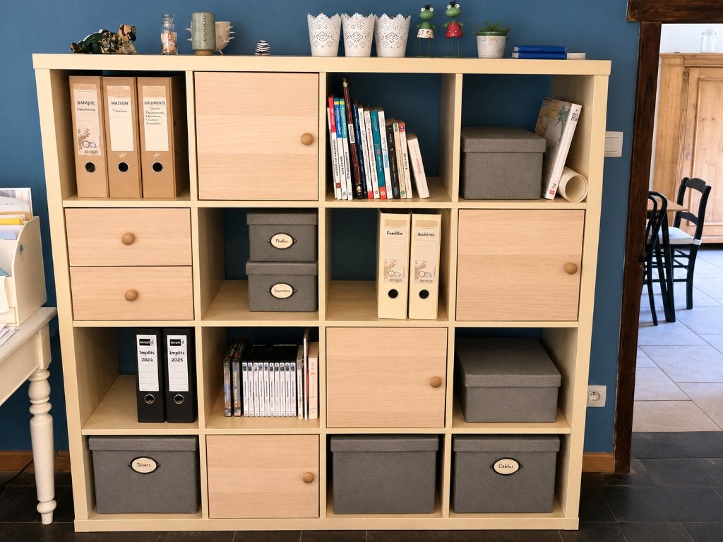 Bibliothèque Ikea Kallax, Avec tiroir(s), 25 à 50 cm, Comme neuf, 100 à 150 cm