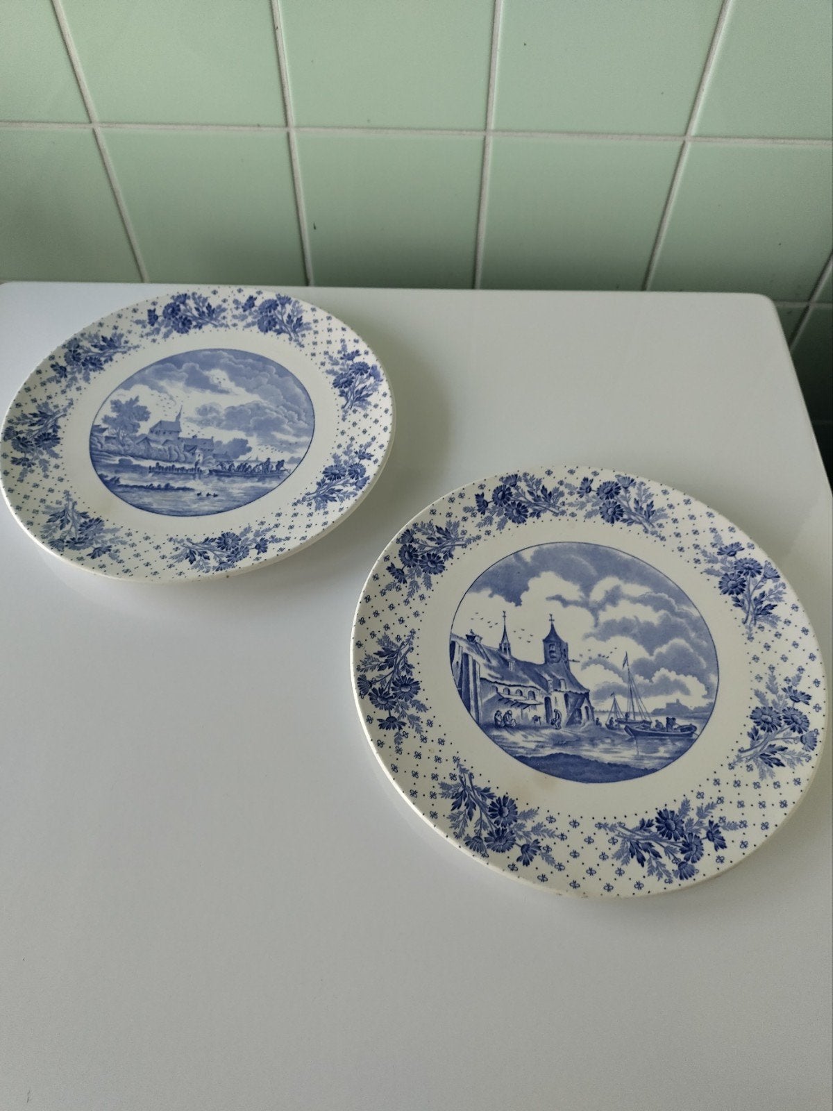 Wand Borden Delft blauw AFHALING LEES BESCHRIJVING, Ophalen