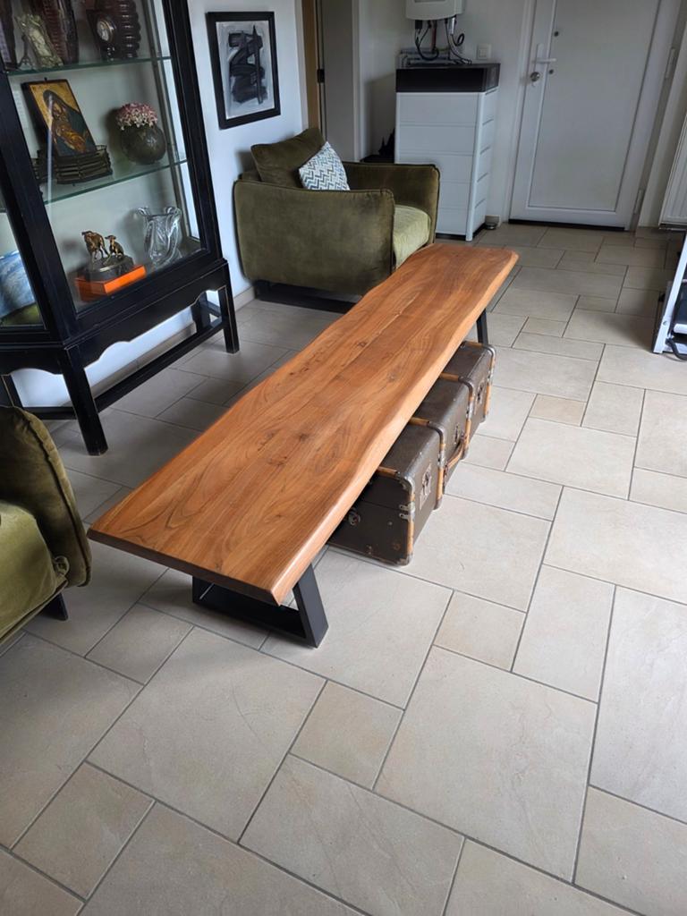Banc en bois pour intérieur. 

45cmx 222cm, Enlèvement, Bois