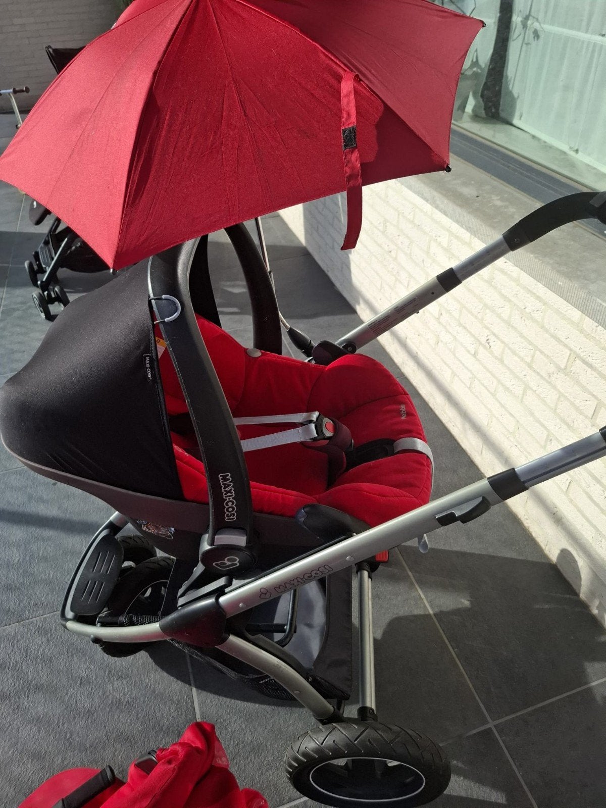 complete buggy van Maxi cosi pebble rood, Ophalen, Gebruikt, Maxi-Cosi