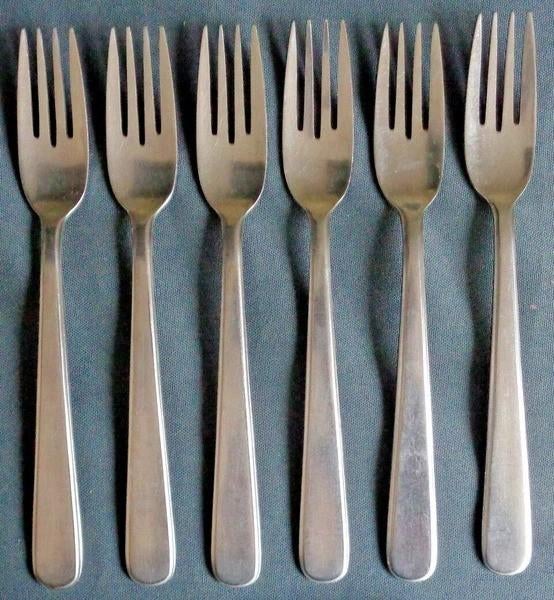 SOLA KARLA 6x dessertvork 18,2cm tafelvork, Verzenden, Zo goed als nieuw, Inox of Chroom, Los bestek