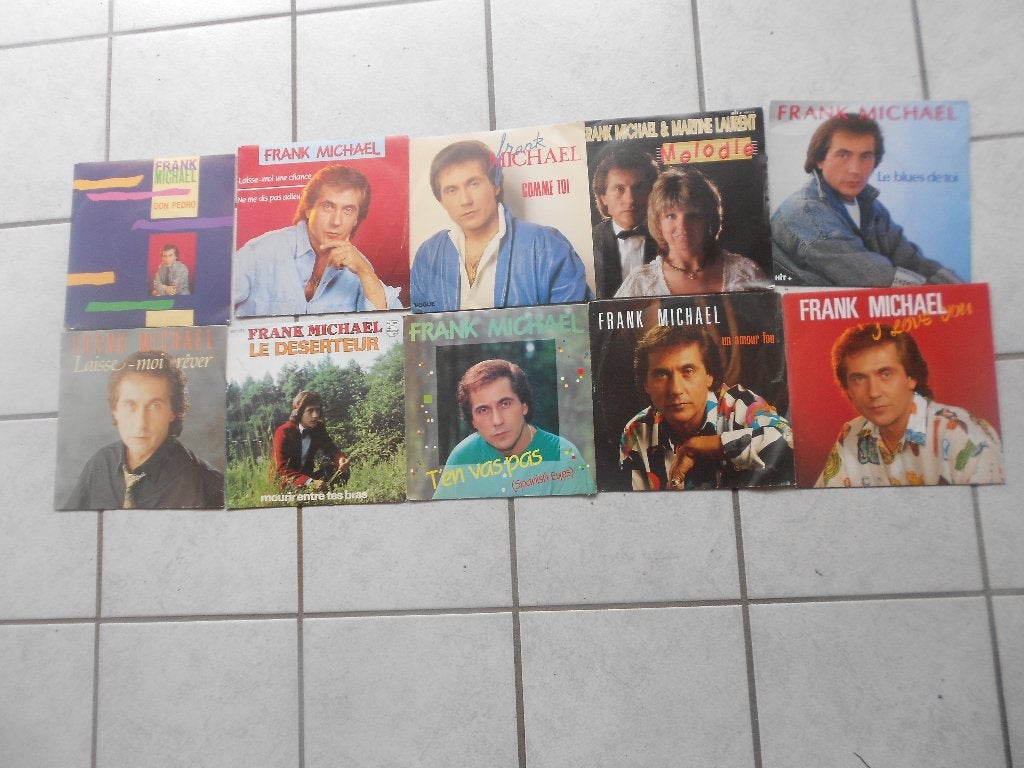 lot de 10 disques 45 tours frank michael, CD & DVD, Enlèvement ou Envoi, Comme neuf
