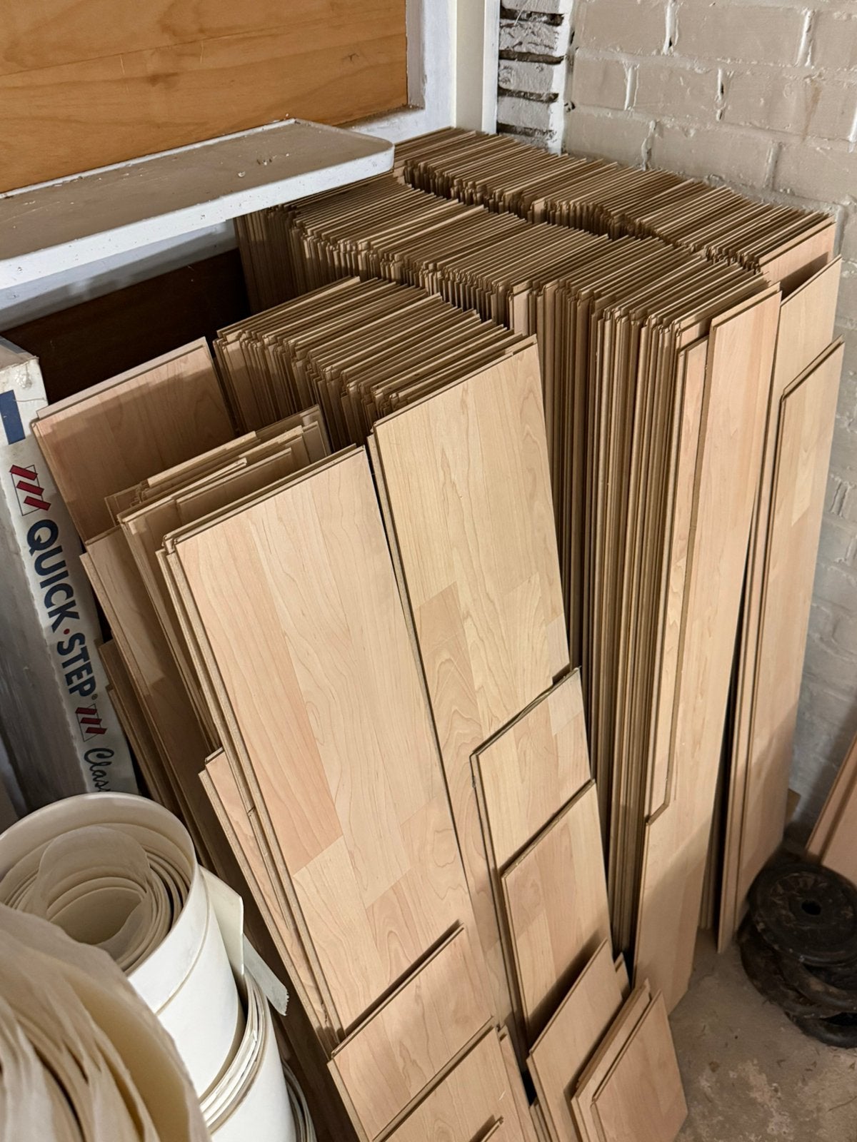 50 m² Quick-Step laminaat + gratis ondervloer, Doe-het-zelf en Bouw, Ophalen, Gebruikt, 10 m² of meer, Laminaat