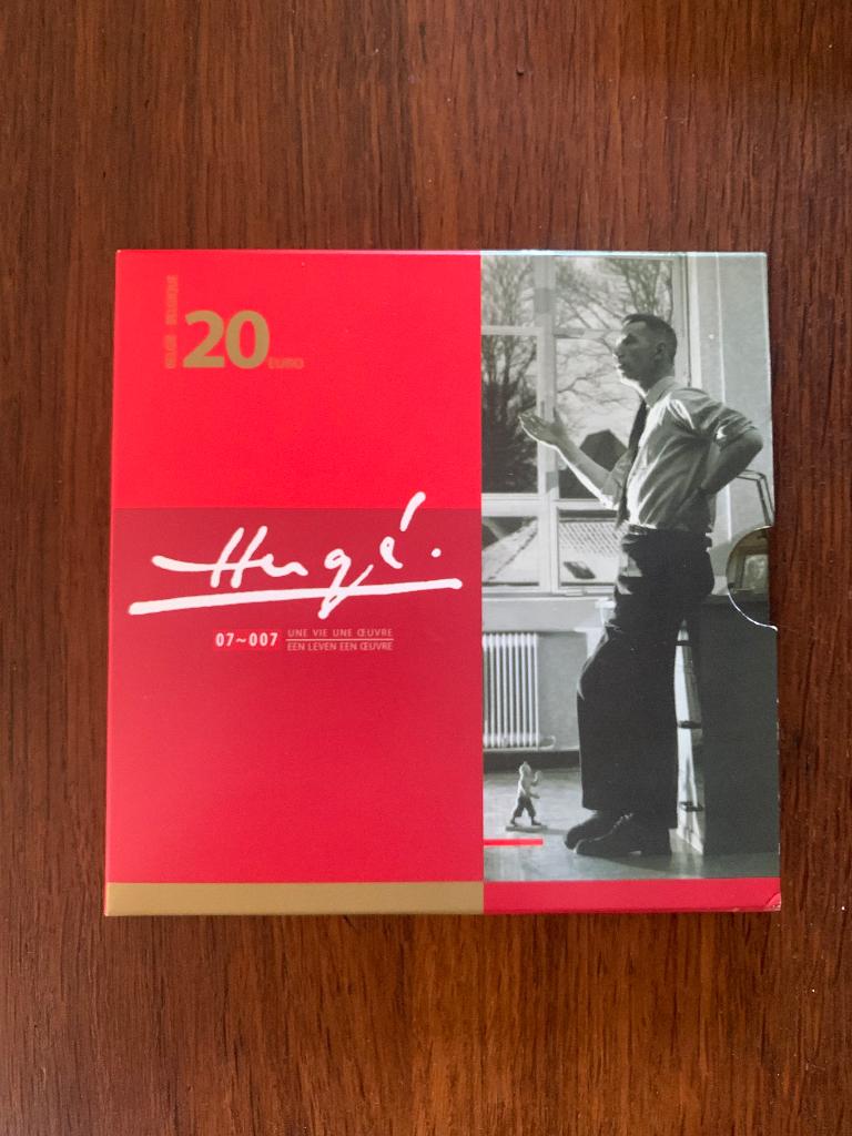 België 2007 – 100 jaar Hergé Kuifje 20 Euro Proof Zilver, Enlèvement ou Envoi, Monnaie en vrac, Argent, Belgique