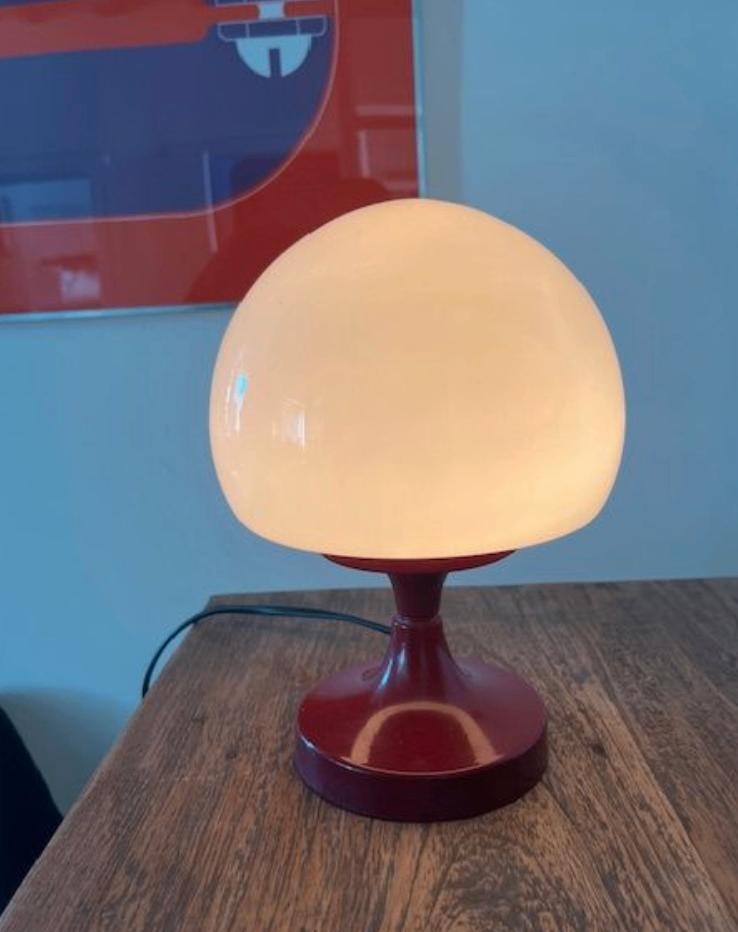 Kleine paddenstoellamp met vintage design, Ophalen, Metaal