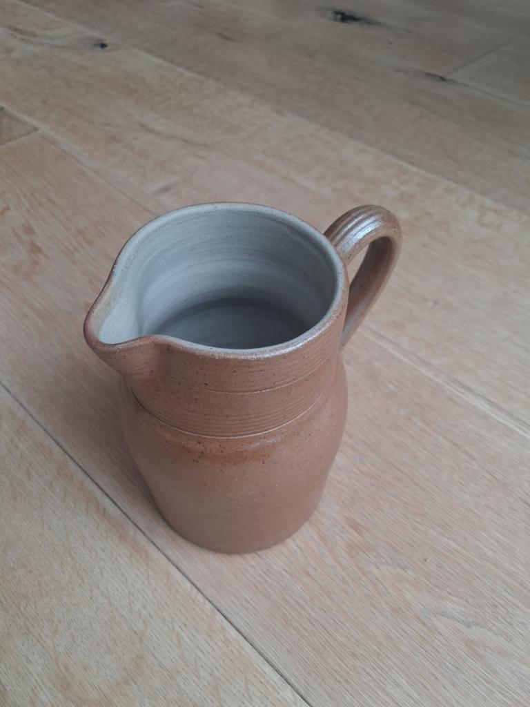 Vintage Poterie Renault Argent kannetje - Frans steengoed, Enlèvement ou Envoi