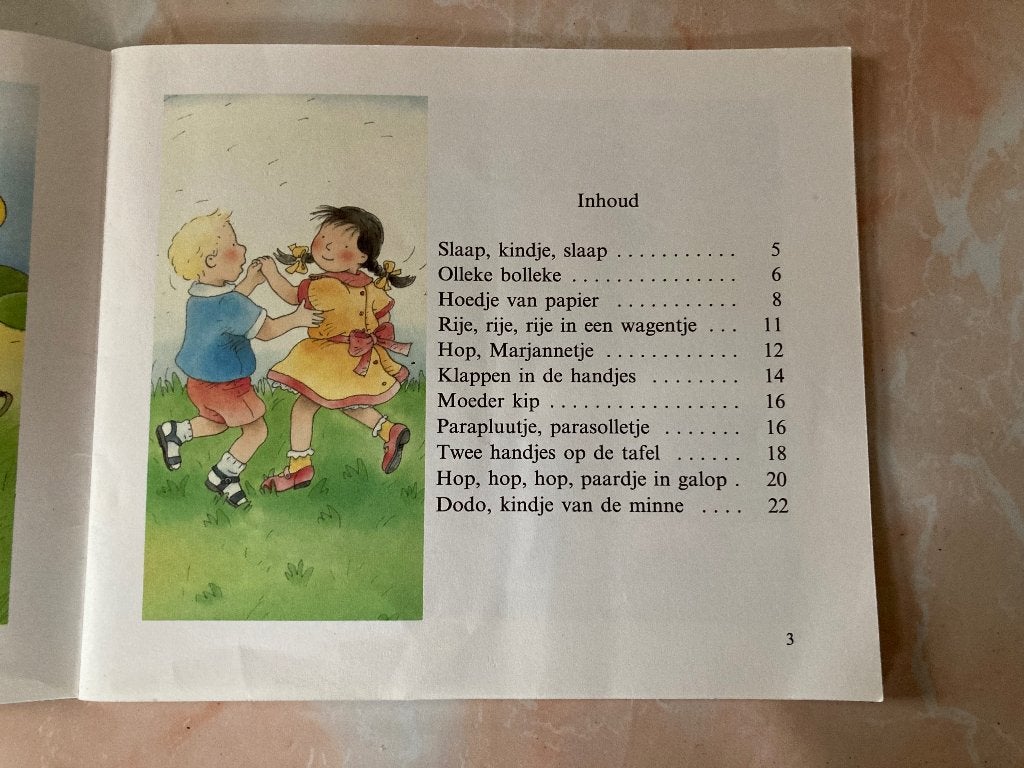 boekje met wiegeliedjes, Ophalen of Verzenden, Zo goed als nieuw, 0 tot 6 maanden