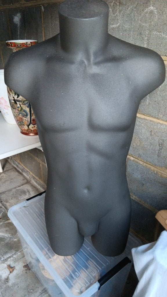Heren paspop/torso mannequin, Ophalen of Verzenden, Zo goed als nieuw, Paspop