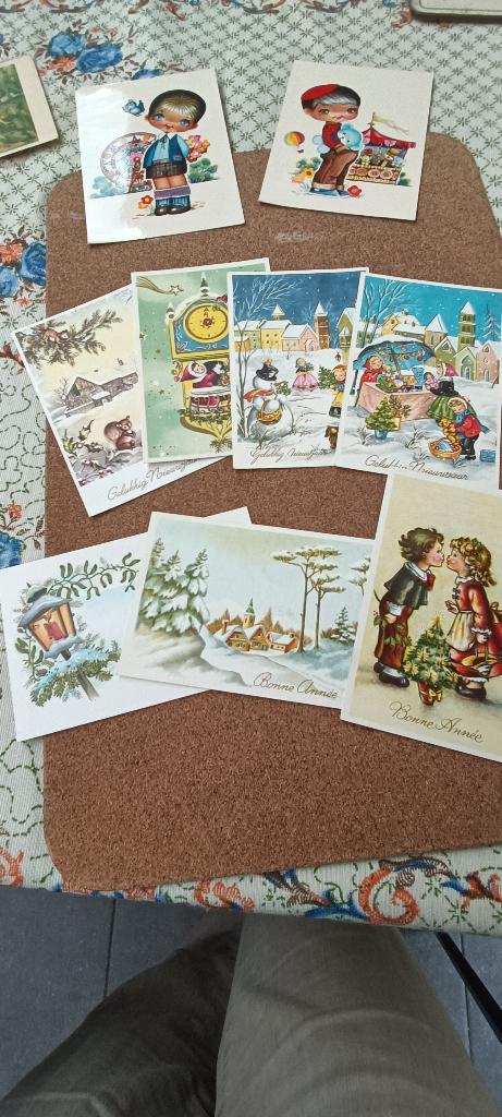 Oude post en Nieuwjaarskaarten, Diversen, Wenskaarten, Ophalen of Verzenden