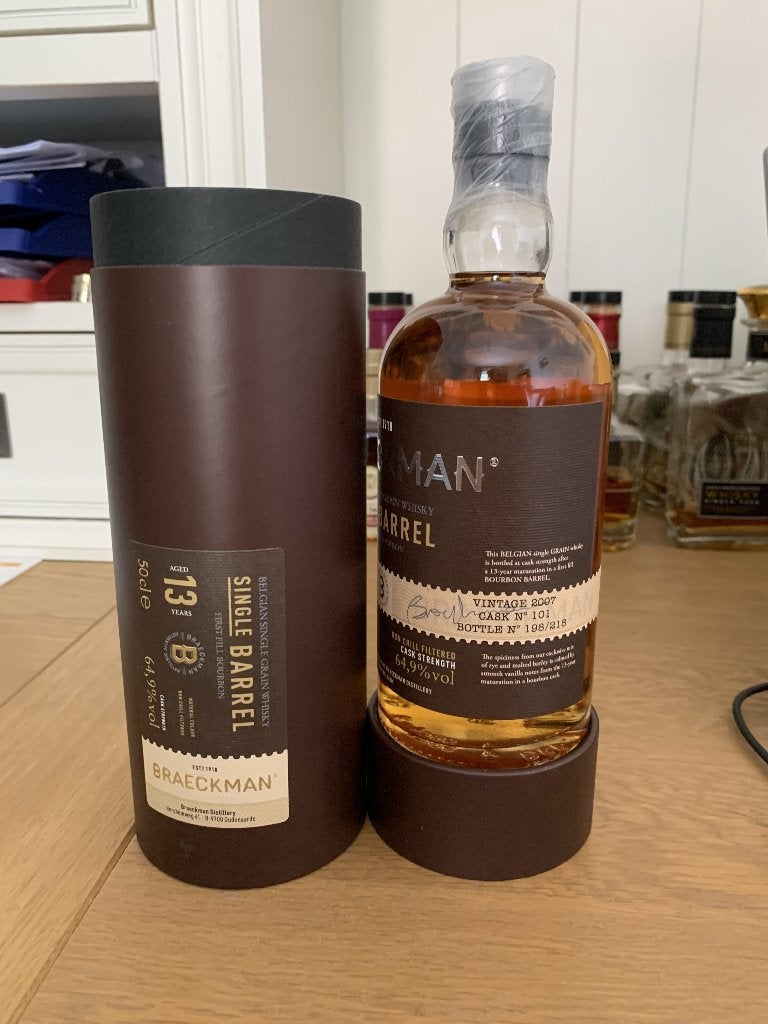 Braeckman Whisky, Ophalen of Verzenden, Nieuw, Vol