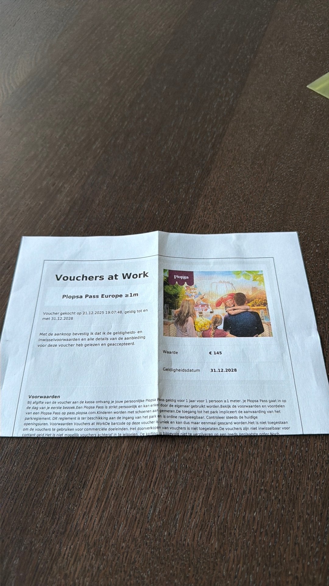 Jaarabonnement Plopsaland Pass Europe, Ophalen, Nieuw