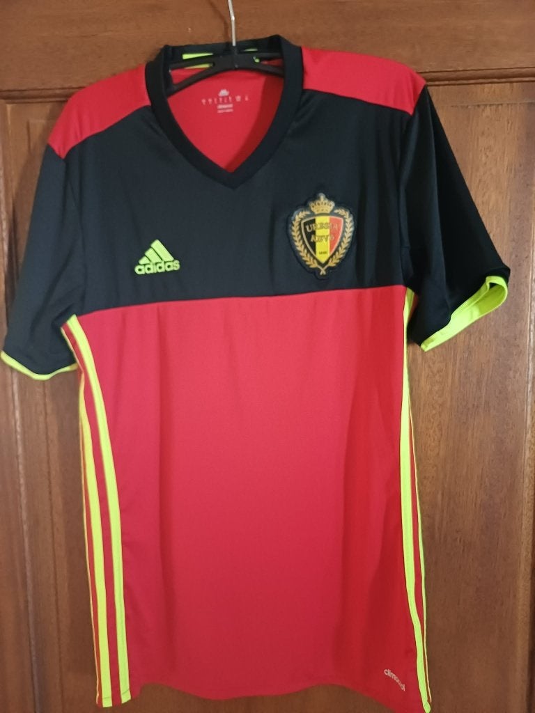 Europees thuisshirt van België 2016 - Adidas maat S, Maat S, Verzenden, Zo goed als nieuw, Shirt