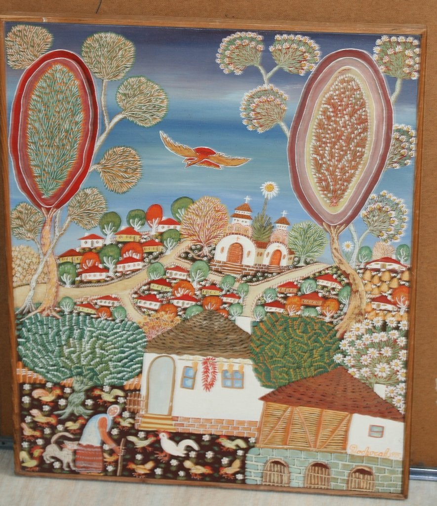 Dobrosav Milojevic (1948) Schilderij Olie op doek Gesigneerd, Enlèvement ou Envoi, Signé, Toile