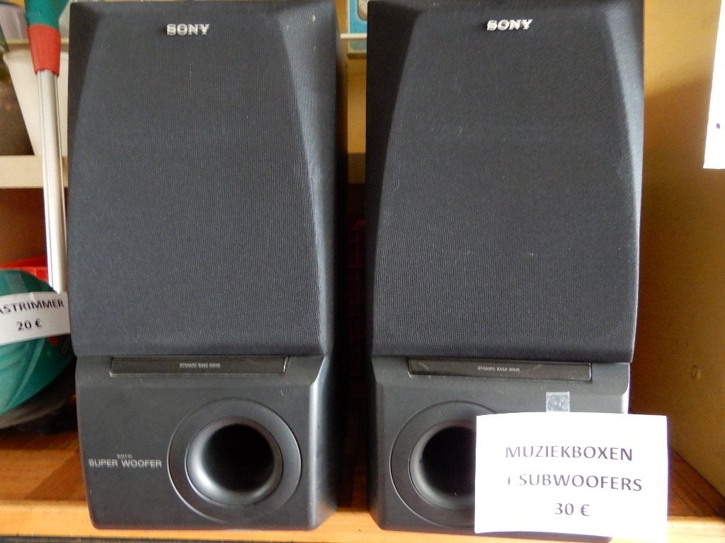 luidsprekerboxen, Bass-reflex, Enlèvement, Utilisé, Sony