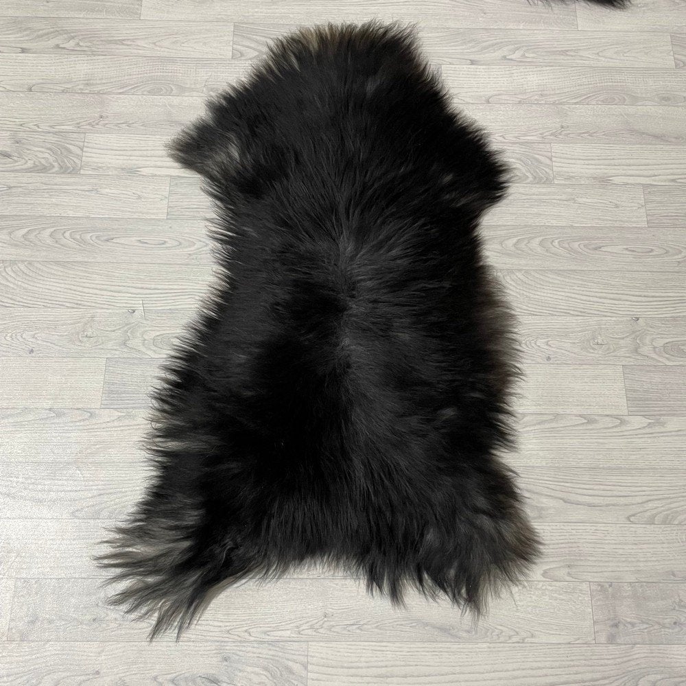 Schapenvacht IJslands zwart 115x65cm #1962 | Lederstore, Meerkleurig, Wandkleed, Nieuw, Ophalen of Verzenden
