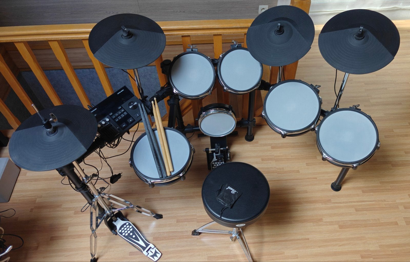 Millenium MPS-850 electrisch drumstel met stoel, Muziek en Instrumenten, Ophalen of Verzenden, Zo goed als nieuw, Overige merken
