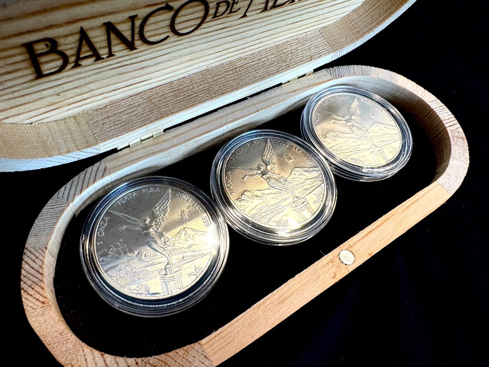 3x1 oz Libertad zilver munten van 2009, Verzenden