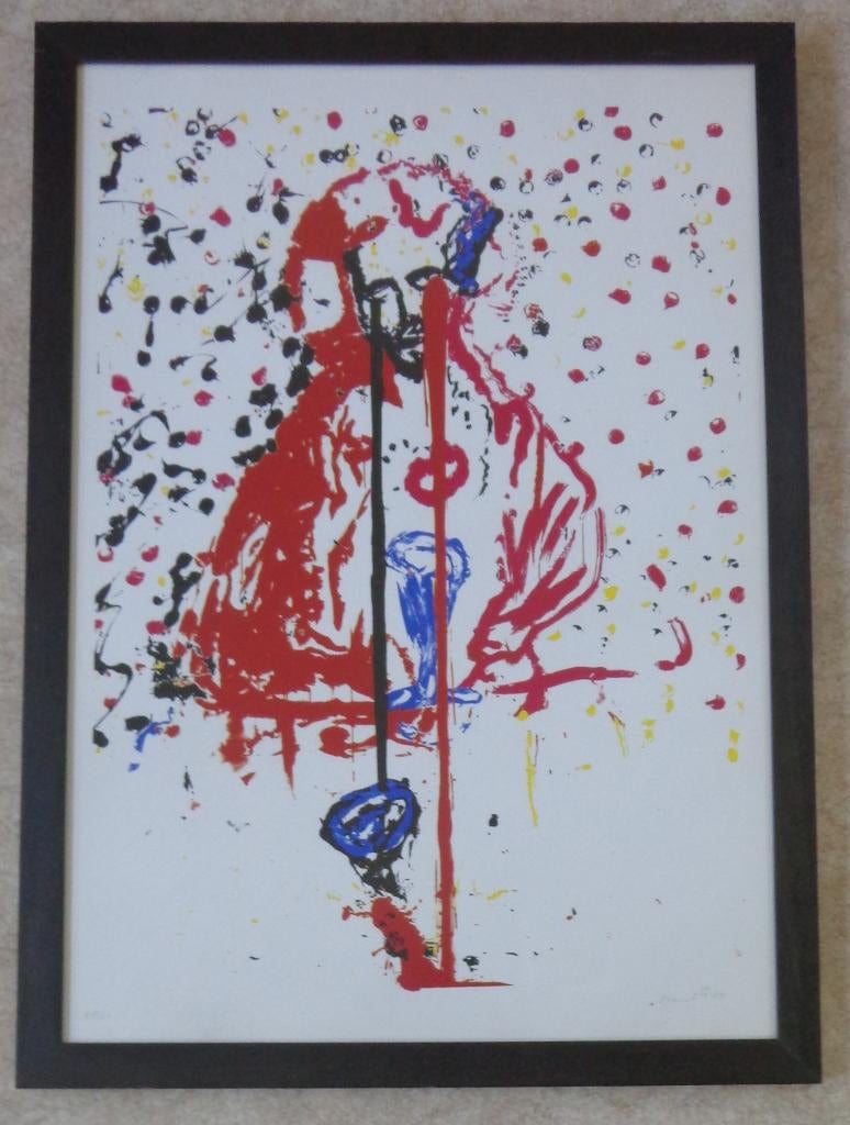 FRED BERVOETS / FRED-CHRISTUS / KLEURZEEFDRUK 97x70cm KADER, Antiquités & Art, Enlèvement