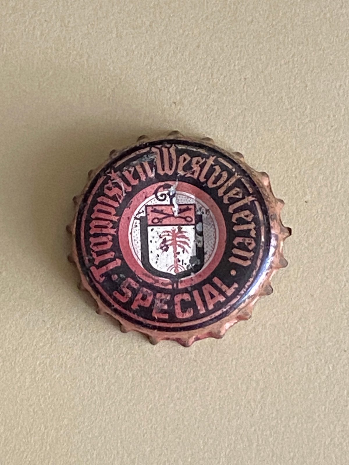 Oude capsule kroonkurk brouwerij abdij TRAPPIST WESTVLETEREN, Verzamelen, Ophalen of Verzenden, Gebruikt
