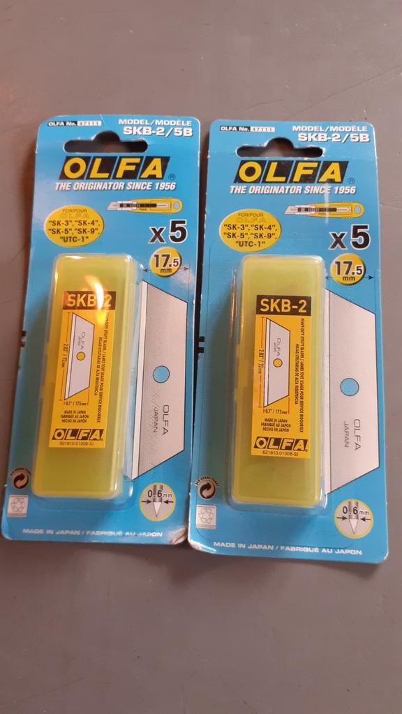 2 paquets de 5 lames pour cutter olfa sk3 sk4 sk5 sk9, Ophalen of Verzenden