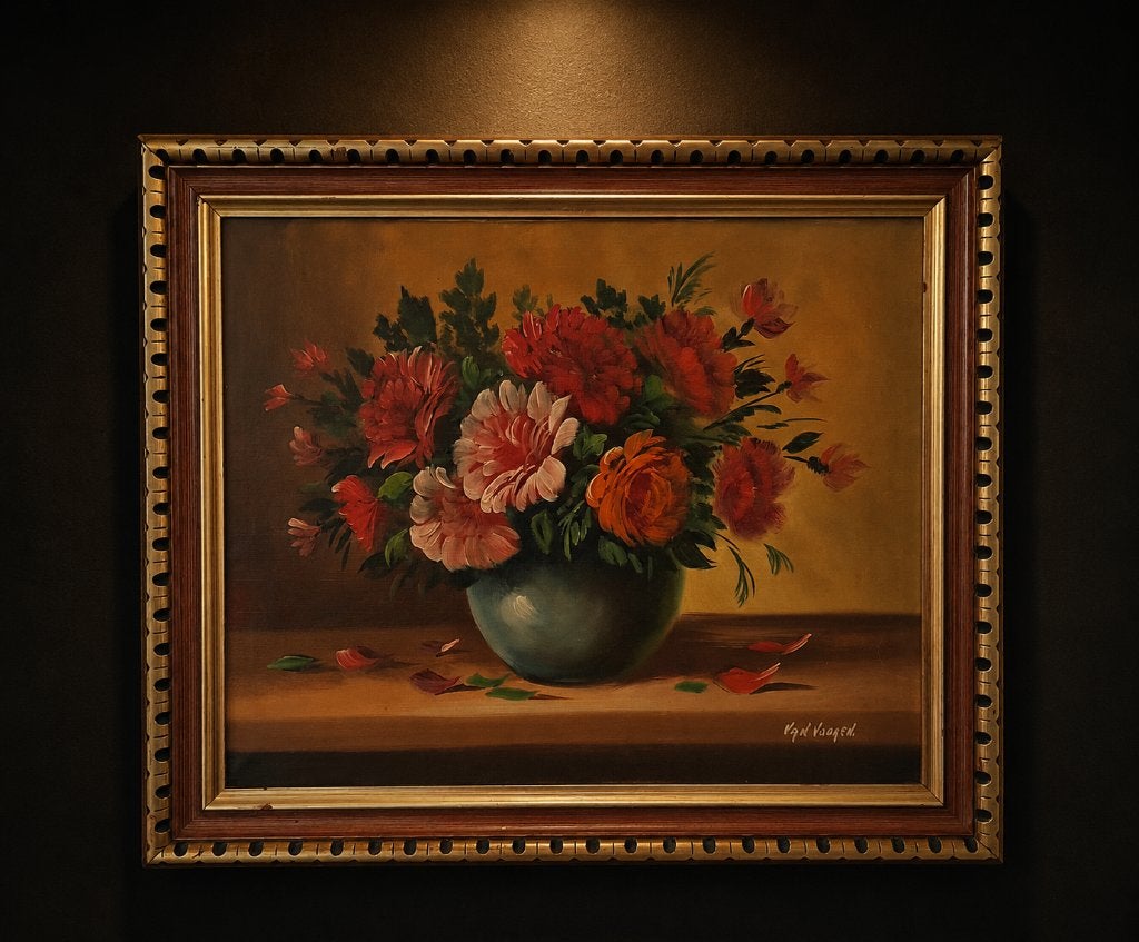 After Death, Antiek en Kunst, Kunst | Schilderijen | Klassiek, Bloemen, Doek, Realistisch, Ophalen of Verzenden