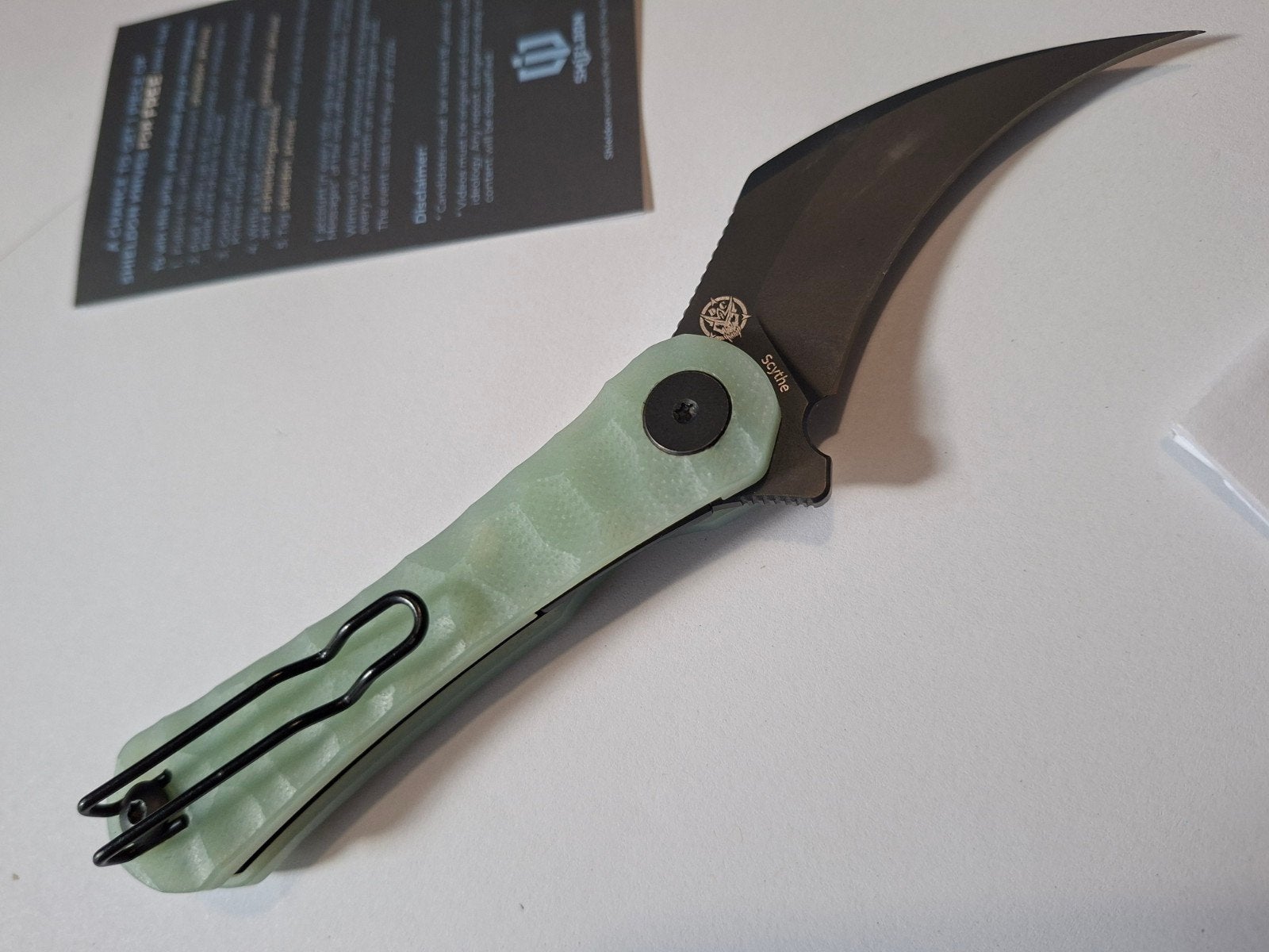 Couteau de poche Shieldon Scythe, Caravanes & Camping, Enlèvement ou Envoi, Neuf