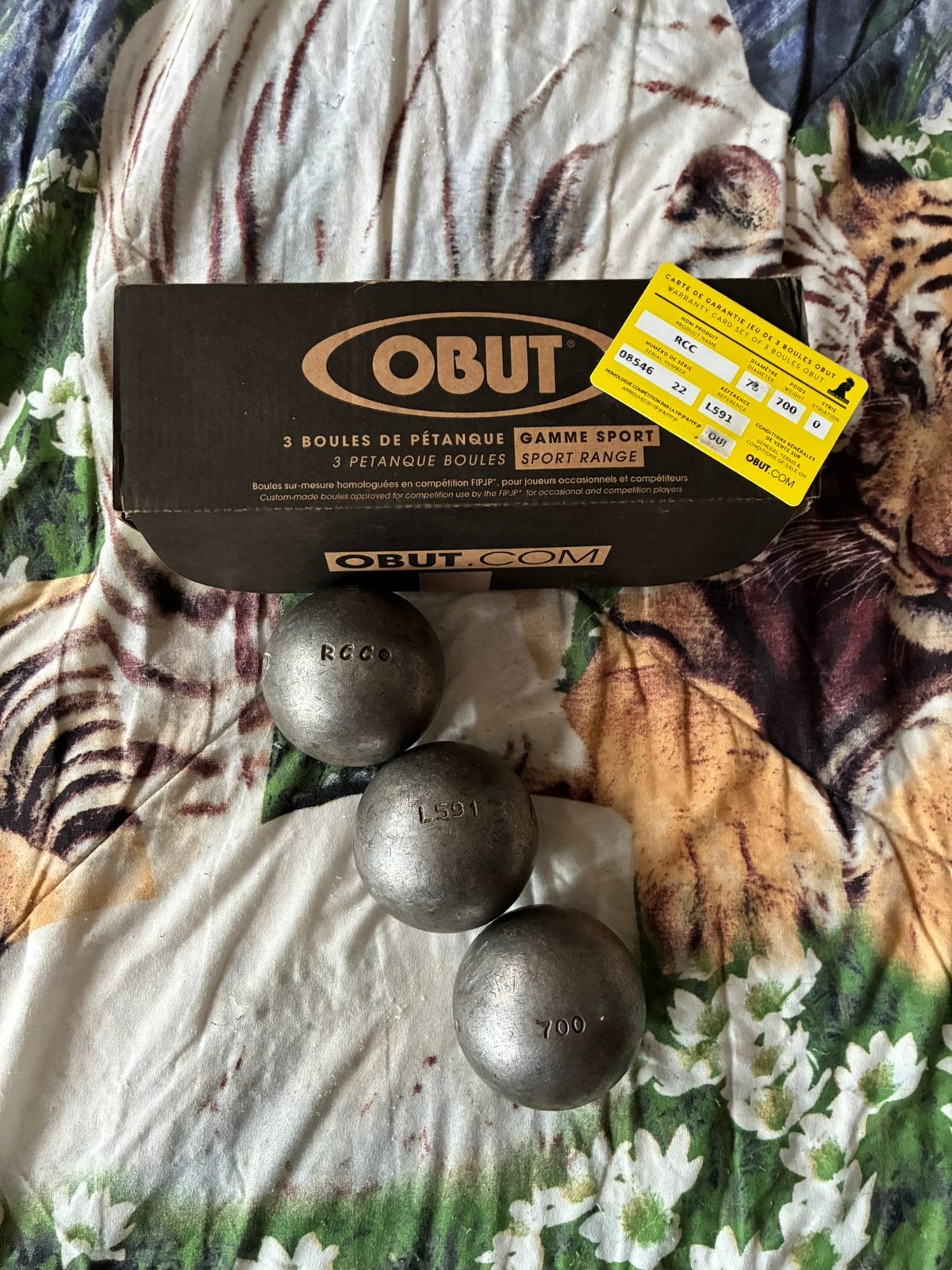 BOULES, PÉTANQUE COMPÉTITION RCC 75/700 COMME NEUVES, Enlèvement, Comme neuf