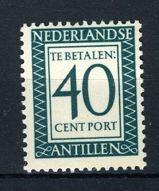 CURACAO P58 MH 1952-1959 - Portzegel, Verzenden, Postfris