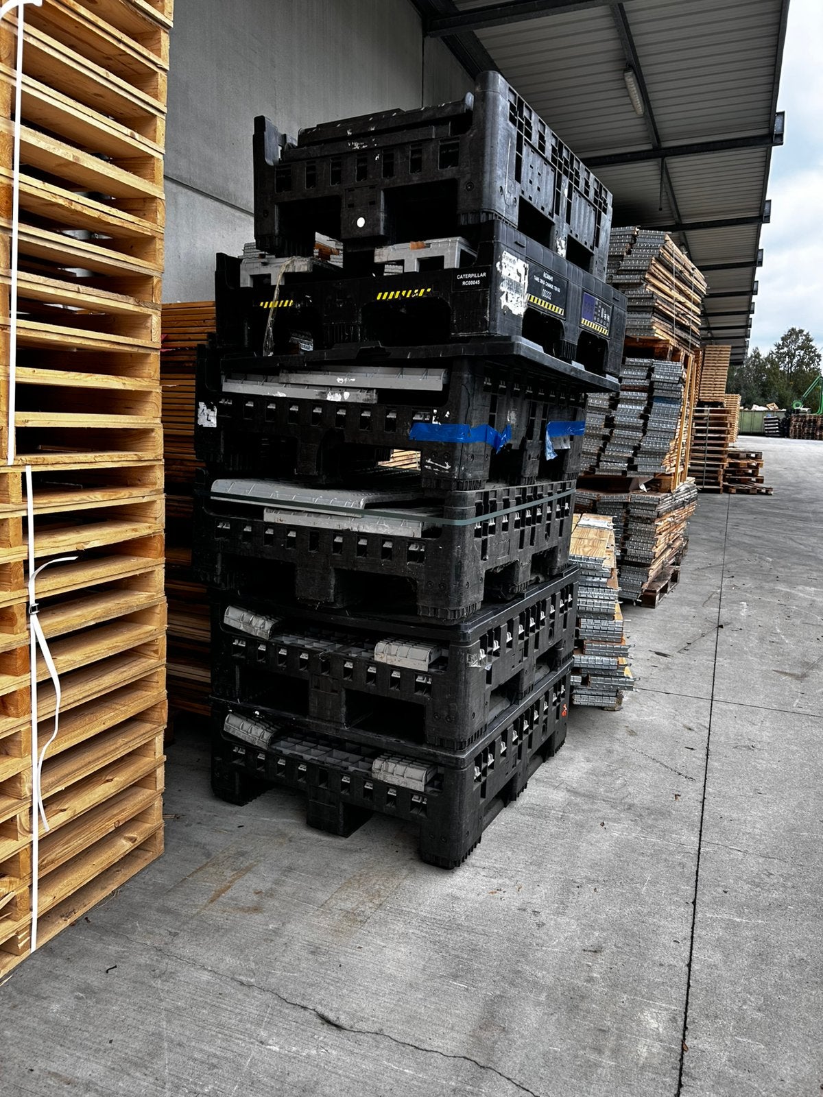 Opvouwbare paletboxen, Doe-het-zelf en Bouw, Kratten en Dozen, Ophalen, Zo goed als nieuw