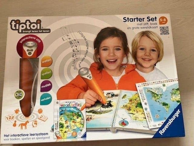 TipToi starter set grote wereldkaart, Ophalen, Zo goed als nieuw, Ontdekken, Met geluid