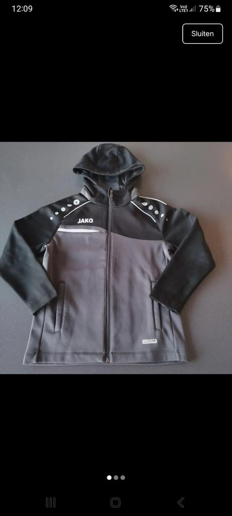 Nieuwstaat - Windstopper /tussenseizoenjasje JAKO maat 128, Kinderen en Baby's, Ophalen of Verzenden