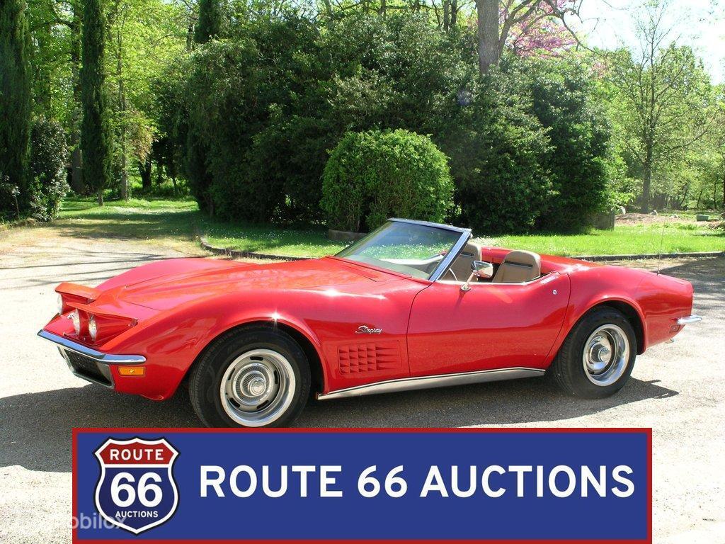 Chevrolet Corvette C3 | 1970 | Route 66 Auctions, Achat, Entreprise, Chevrolet, Boîte manuelle