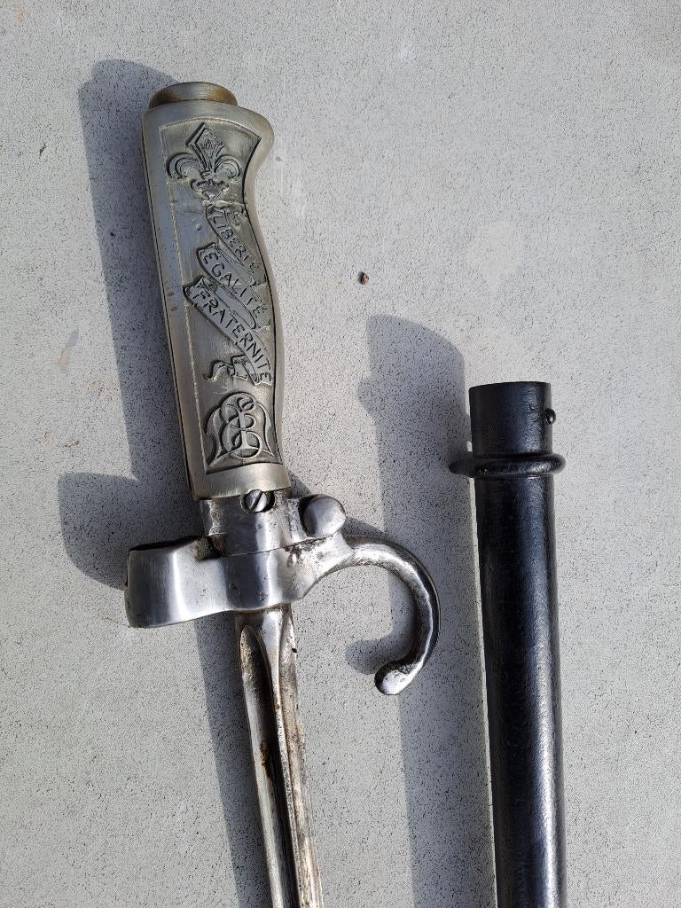bajonet. frans , trench art, Verzamelen, Ophalen of Verzenden