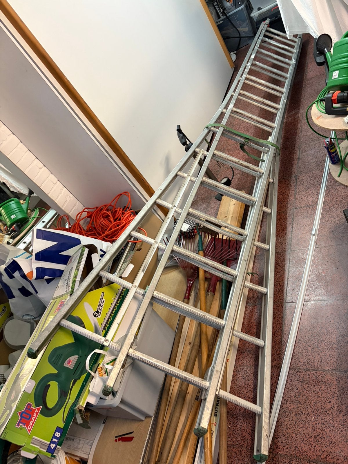 Ladder, Ophalen, Gebruikt, Ladder, Opvouwbaar of Inschuifbaar