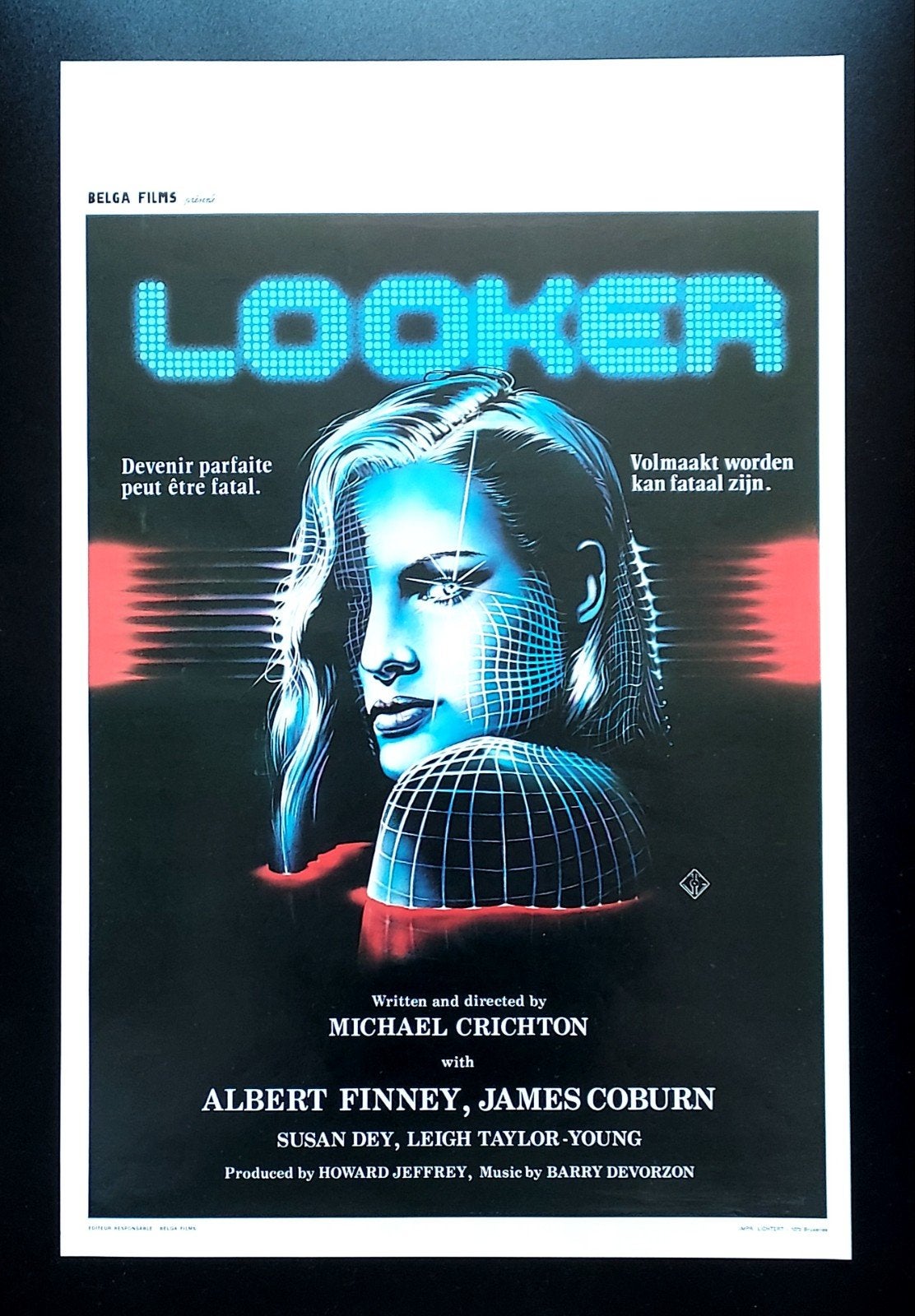 OOKER Michael CHRICHTON affiche Terminator féminine, Enlèvement ou Envoi