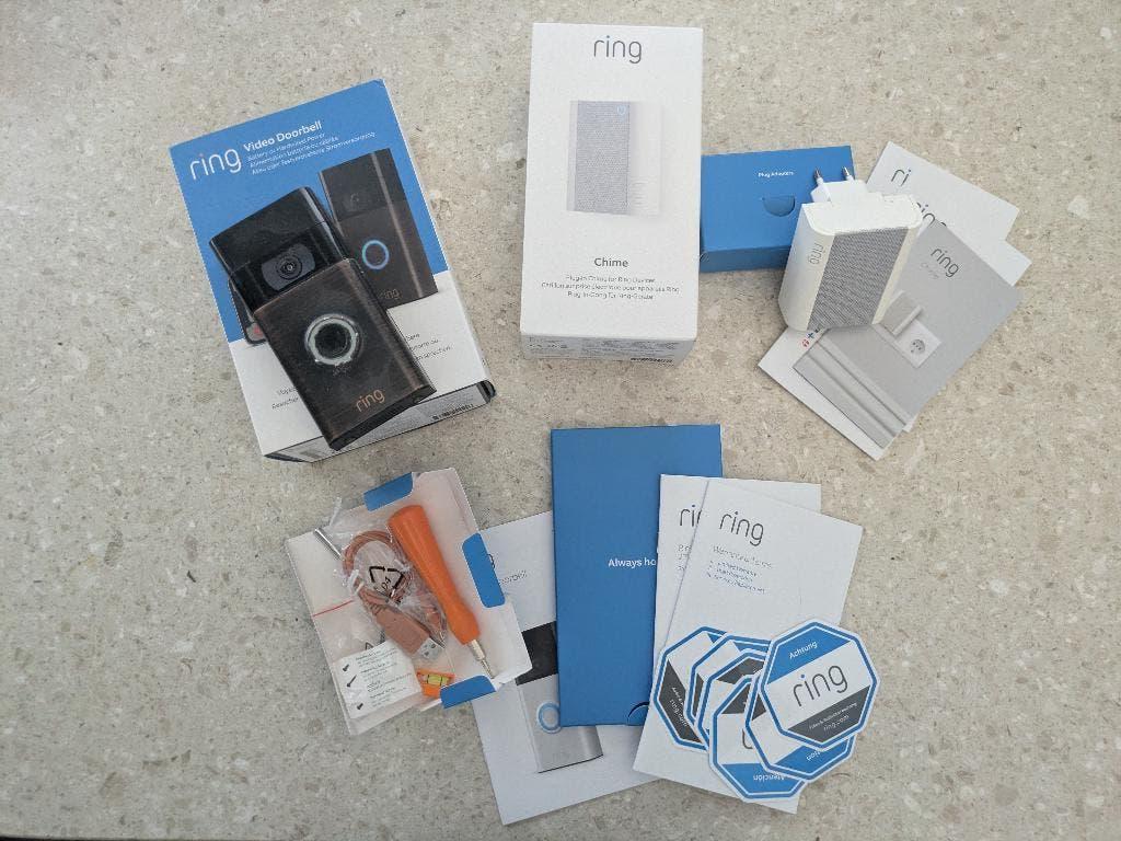 Ring Video Doorbell Gen.2 + Ring Chime | Complete set, Maison & Meubles, Sonnettes, Enlèvement ou Envoi, Utilisé, Sans fil
