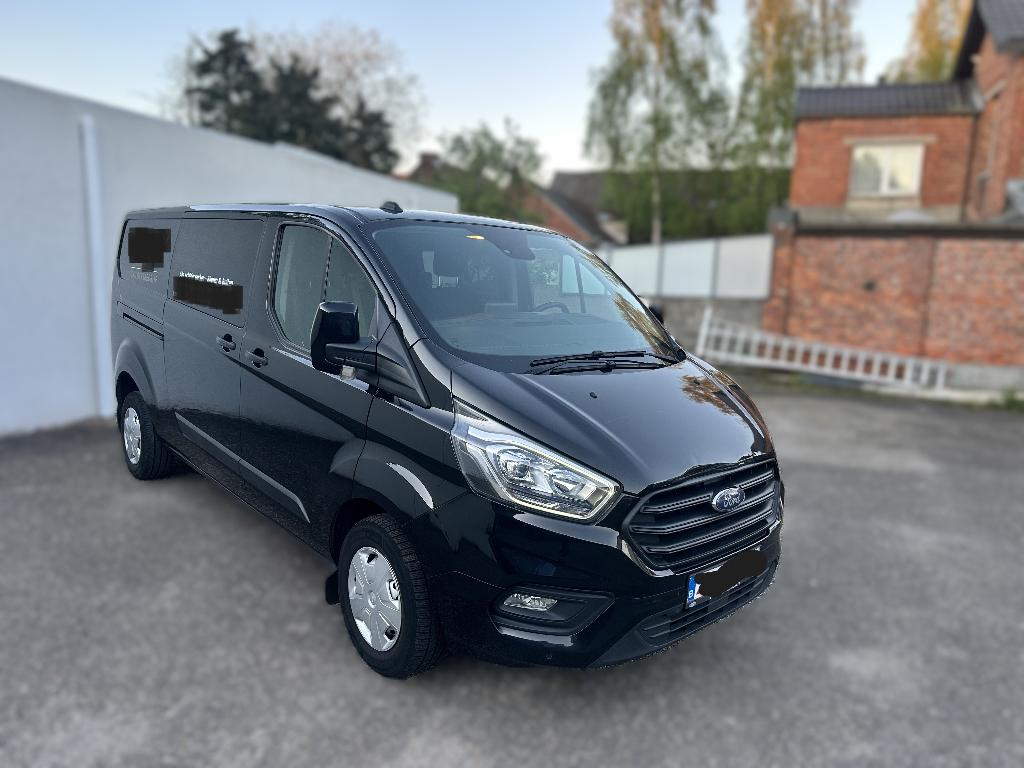 Ford transit custom, 1ste eigenaar., Auto's, 1995 cc, Euro 6, Zwart, 95 kW