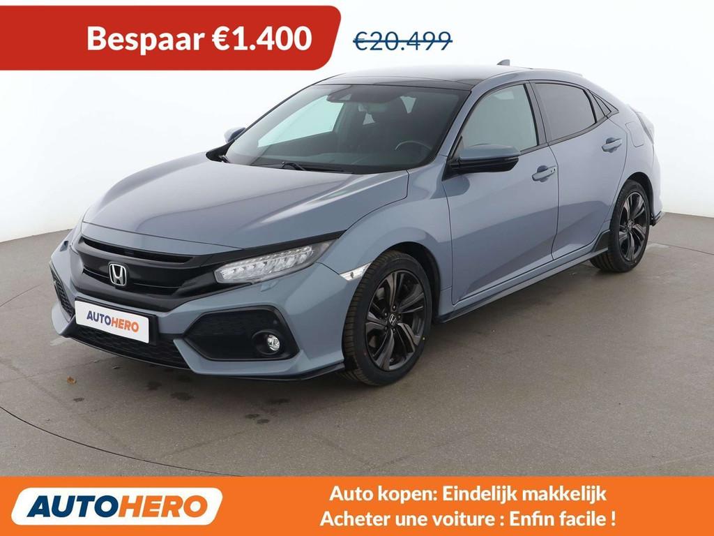 Honda Civic 1.5 VTEC Sport Plus (bj 2019), Auto's, Voorwielaandrijving, Euro 6, 134 kW, Zilver of Grijs