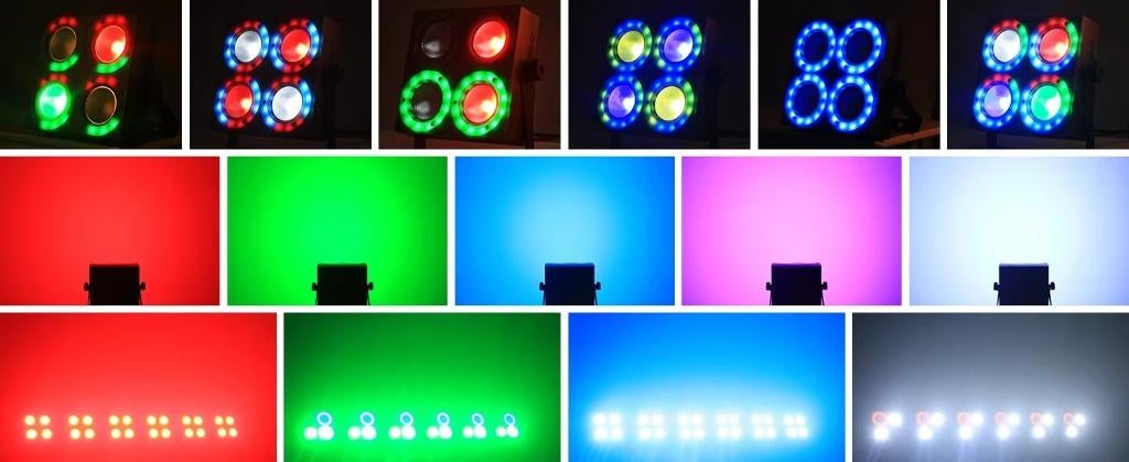SUPERPROMO Nouveau blinder LED de scène RGBW 4x40W, Musique & Instruments, Enlèvement ou Envoi, Neuf, Lumières, Couleur