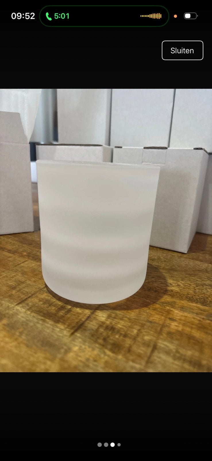 26 matte witte kaarsenpotten, Ophalen, Nieuw