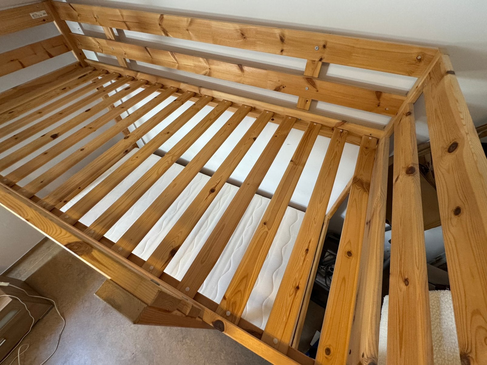 Lit superposé avec matelas, Maison & Meubles, Chambre à coucher | Lits superposés & Lits mezzanines, Enlèvement, Comme neuf, Lits superposés