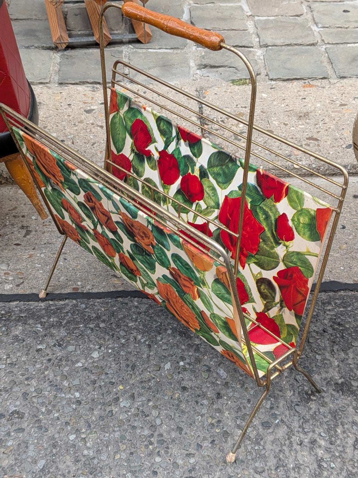 vintage krantenhouder, Maison & Meubles, Accessoires pour la Maison | Porte-journaux & Porte-revues, Enlèvement, Vintage