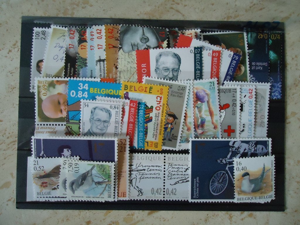timbres neufs belgique + de 20 eur val postale-réduction 50%, Envoi, Non oblitéré, Timbre-poste, Non oblitéré