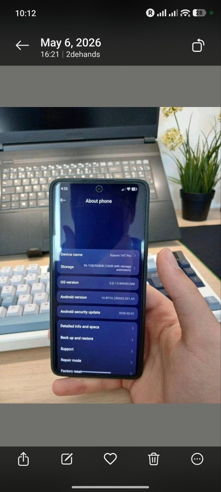 xiaomi 14t pro, Ophalen, Zwart, Zo goed als nieuw, Met simlock